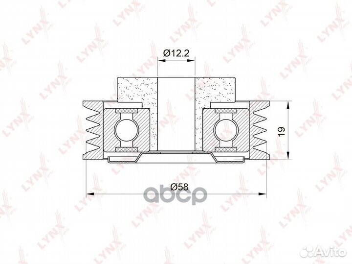 Ролик натяжной приводного ремня PB5028 lynxauto