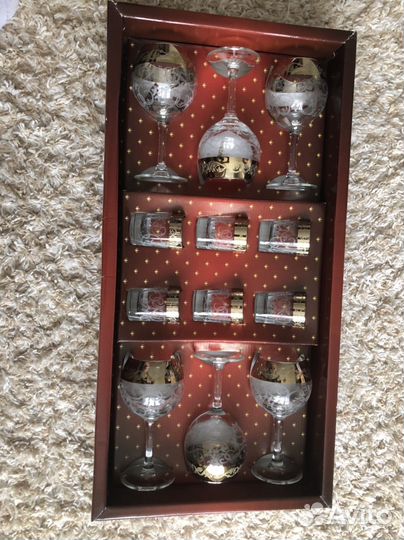 Бокалы фужеры рюмки