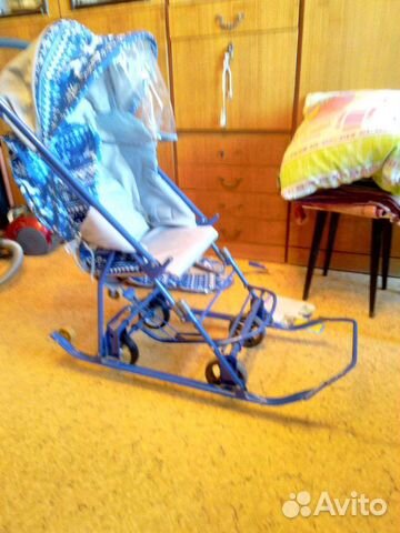 Детские санки коляска