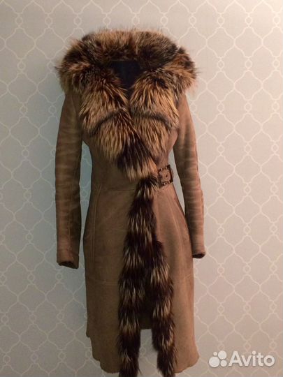 Дубленка натуральная овчина/лиса