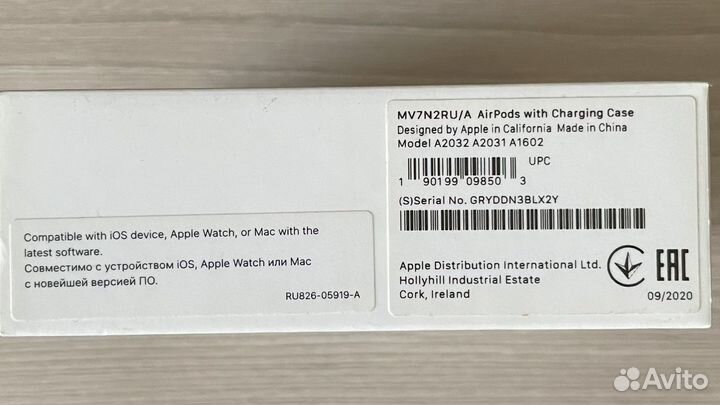 Беспроводные наушники apple airpods