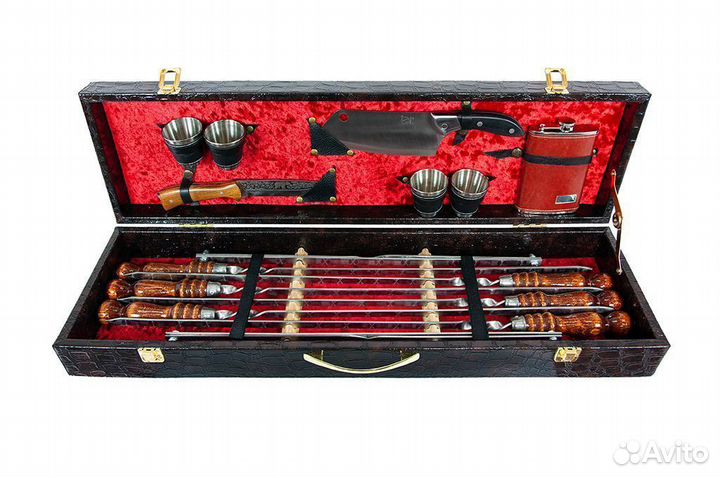 Шампура из нержавейки подарочный набор