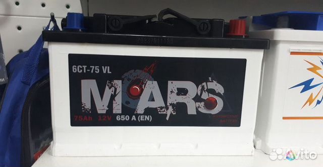 Аккумулятор mars Asia 6CT- 75 акб (EN) А640