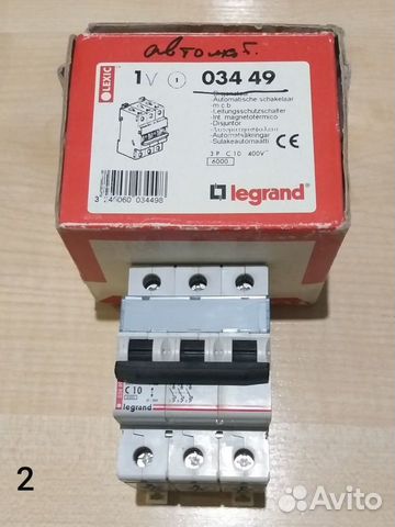 3P C10 03449 Автоматический выключатель legrand