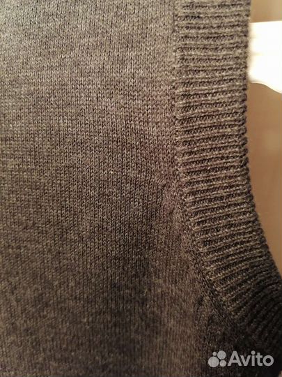 Жилет для мальчика серый школьный