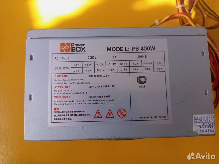 Блок питания 400W и видеокарта