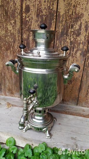 Самовар 1951 г. с подносом
