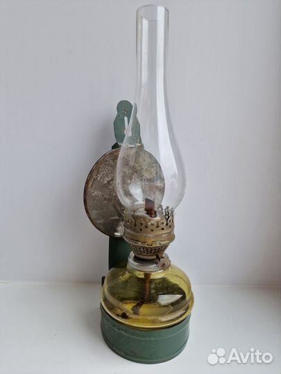 Старинная керосиновая лампа, период СССР