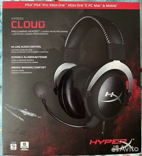 Проводные наушники Kingston HyperX Cloud Silver