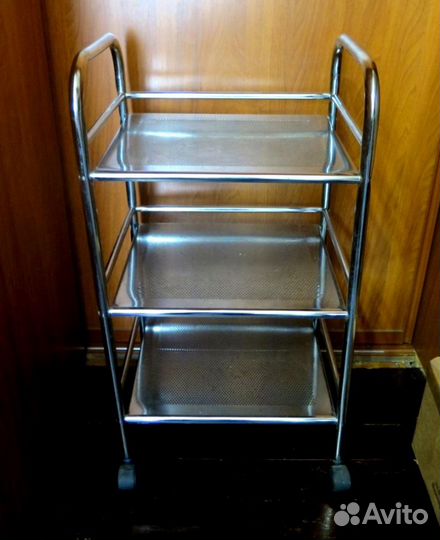 Тележка. Столик на колесиках.Стеллаж. Нержавейка