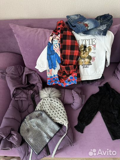 Пакет вещей на девочку 80-86