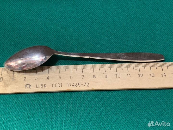 Чайные ложки СССР. Мельхиор/эмаль