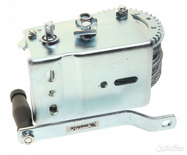 Лебедка барабанная 0.8т L9м тросовая matrix