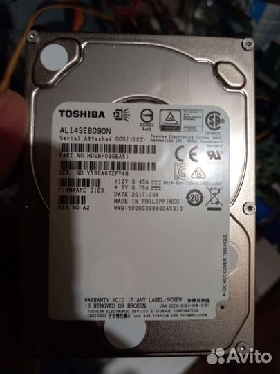 Жесткий диск SAS 12G Toshiba al14seb090n