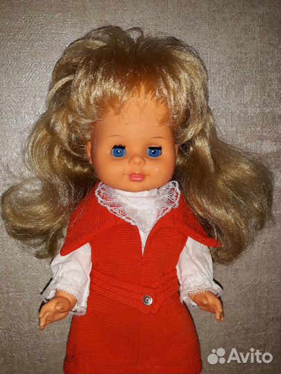 Кукла, игрушка ГДР. 30 см. Родная одежда. Длинные
