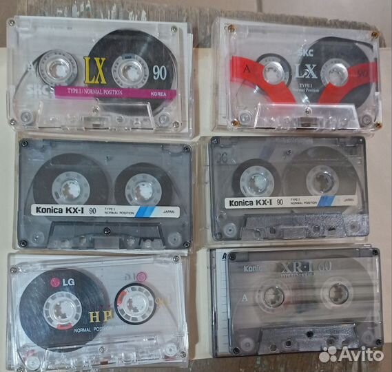 Аудиокассета gold star, SKC, Konica, LG
