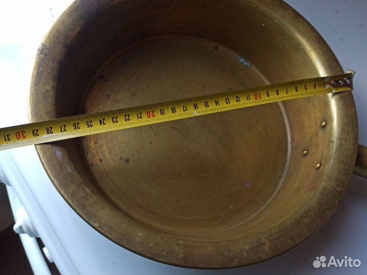 Латунный таз для варенья