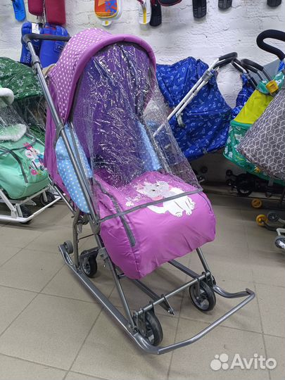 Санки коляска (новые)