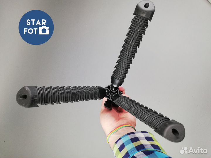 Трипод гибкий настольный 29см + держатель телефона