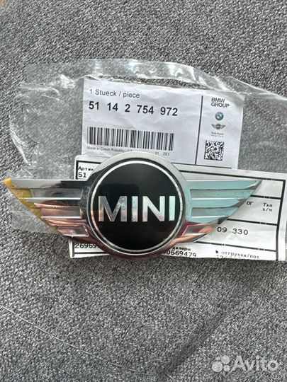 Значек для mini cooper