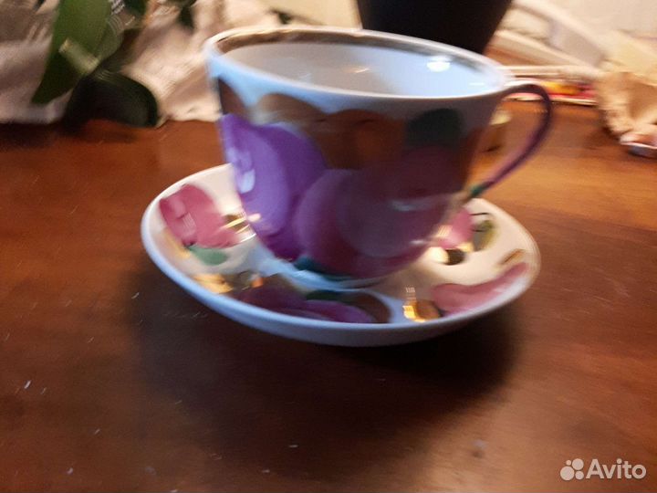 Фарфоровая чайная пара