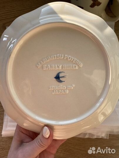 Тарелка с ласточками 15 см