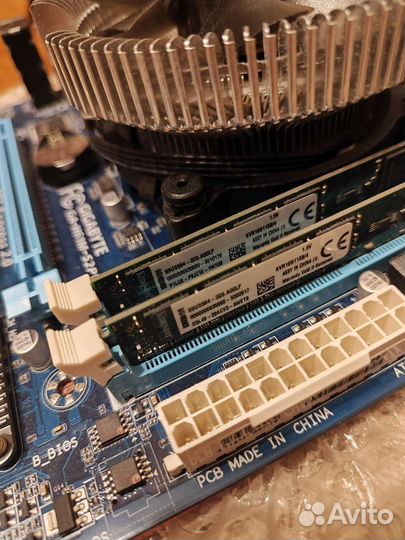 Комплект 1155 на core i3 + 8gb + кулер