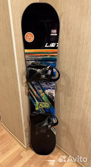 Сноуборд Lib Tech, крепы и ботинки Burton Step on