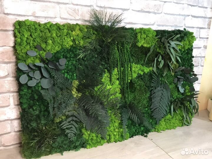 Готовые долговечные панели из мха