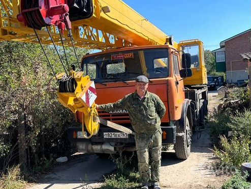 Аренда и услуги автокрана, 25 т, 21 м, с гуськом 9 м