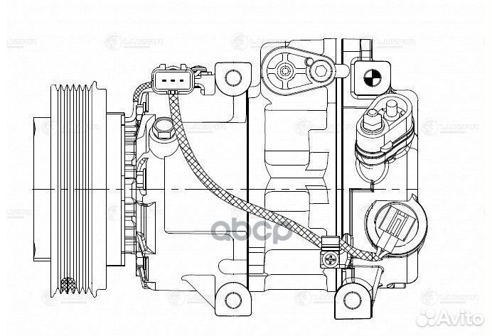 Компрессор кондиц. для а/м Hyundai ix35 (10) /K