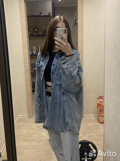 Джинсовая рубашка