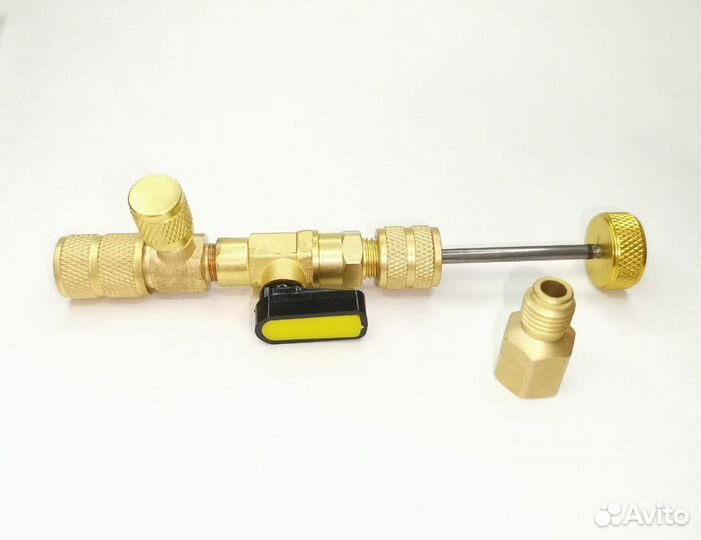 Ключ для замены ниппелей под давлением R134a+R410а