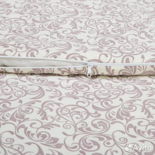 Наволочка трикотажная на молнии синяя 50*70 2 шт