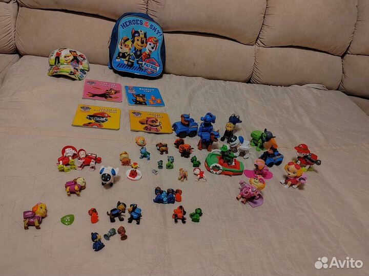 Щенячий патруль, рюкзак, кепка, игрушки