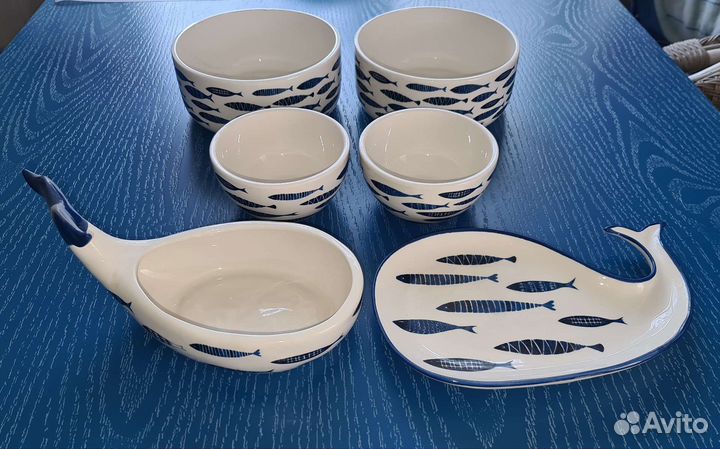 Набор салатников в морском стиле