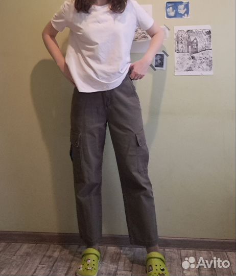 Брюки женские карго pull&bear