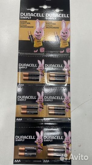 Батарейки дюрасел 12 штучные отрывные