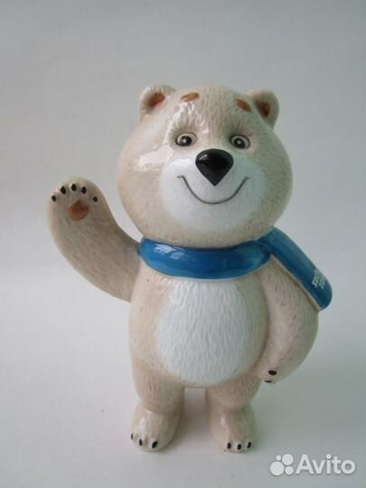 Медведь мишка олимпийский сочи фарфор