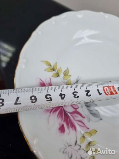 Тарелки MZ - Moritz Zdekauer фарфор, золочение