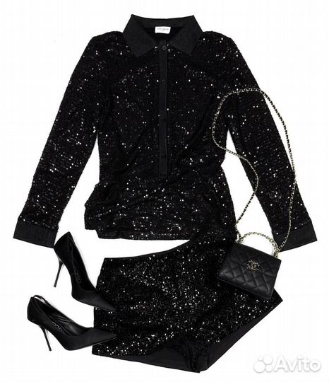 Поло YSL, шорты YSL, обувь TF