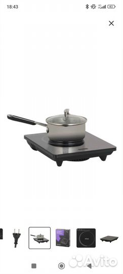 Электроплитка Kitfort кт-116, бу