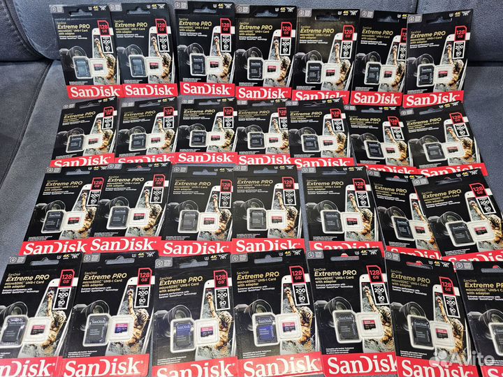 Карта памяти Microsd SanDisk Extreme pro 128 гб