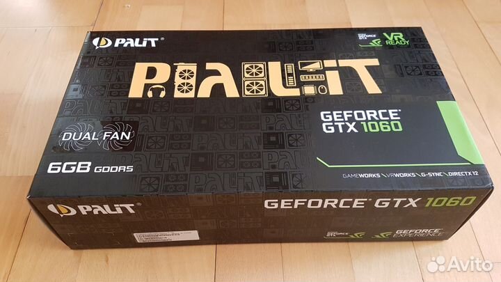 Видеокарта GeForce GTX 1060 6GB Palit Dual