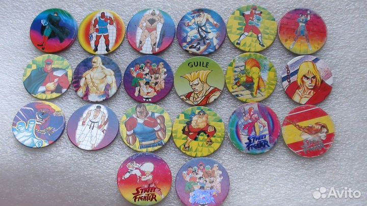 Фишки сотки кэпсы POG биты.90-х год