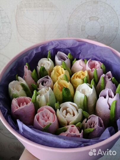 Цветы из зефира на день рождения