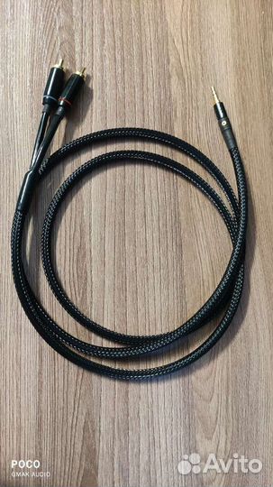 Провод jack 3,5 мм на 2 rca canare l-2t2s(Япония)