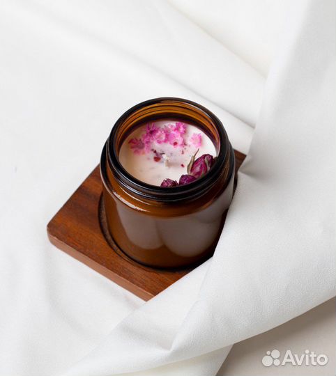 Ароматическая свеча из соевого воска 100 мл