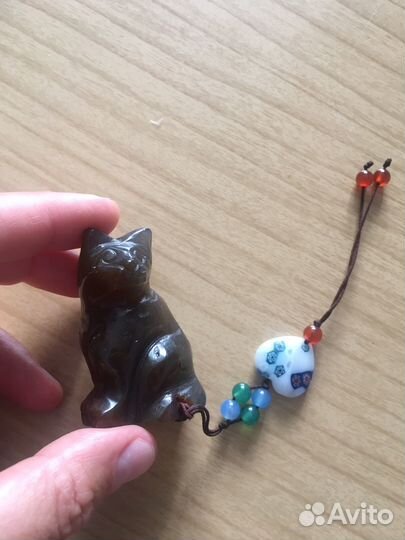 Кот кошка из натурального камня