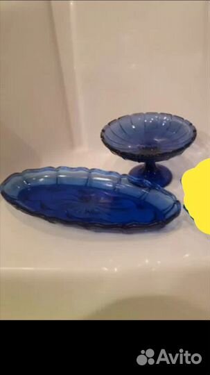 Ваза,селедочница,цветное,купоросное,кобальт стекло